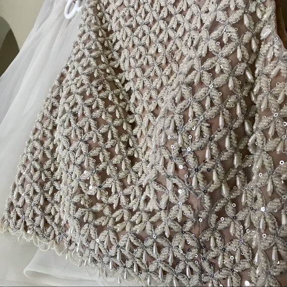 Two Piece Beaded Prom Dress by Terani Couture Size 12 - Picture 7 of 16